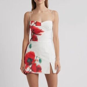 Amanda Uprichard Taylor Floral Cotton Skort Romper Size Large